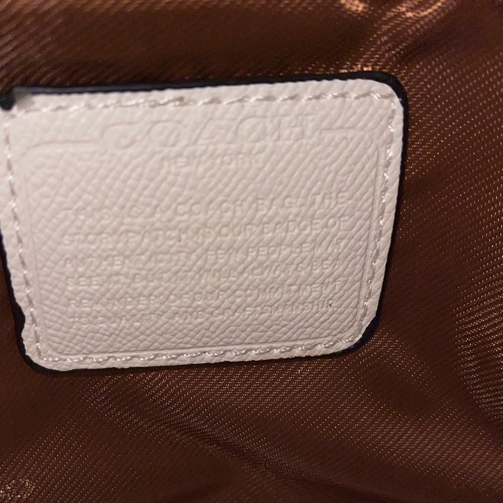 Coach Rare Red Cherry Shoulder Bag with Gold Chain and Coach Card Cherries Coach - Picture 8 of 11